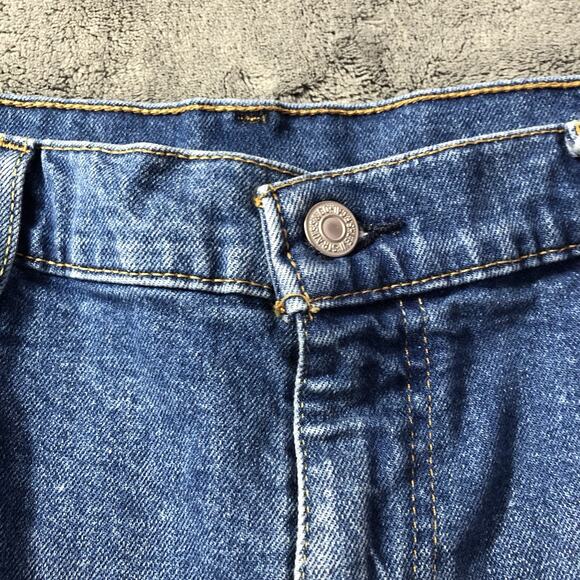 Levis 505 Jeans Men Size 40X32 Blue Denim Regular Fit Straight Leg Stretch New - Picture 4 of 13